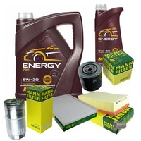 Mann Inspektionspaket 6L Mannol Energy 5W-30 FüR Audi A6 Avant 2.5 TDI
