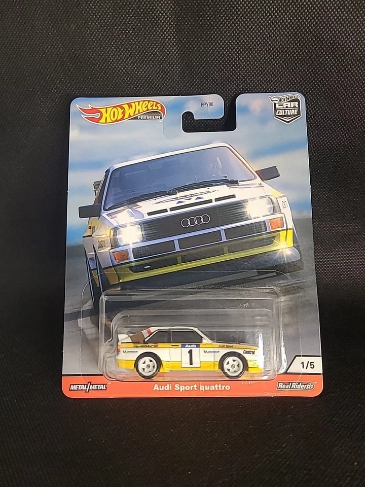 Hot Wheels Premium Audi Sport Quattro Car Culture Real Riders Foto 3 de 4