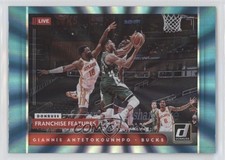 2021-22 Donruss Franchise Features Holo Teal Laser Giannis Antetokounmpo #2 02v3