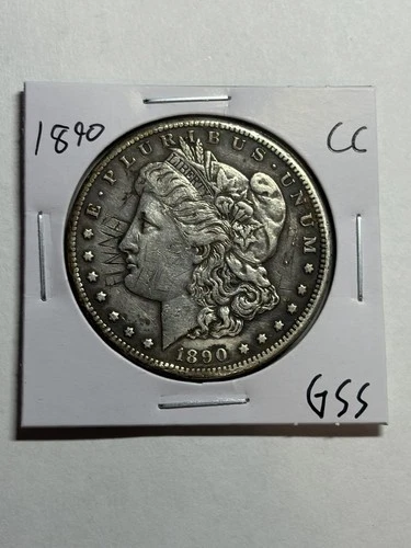 1890-CC Morgan Silver Dollar XF Details Better Date CC