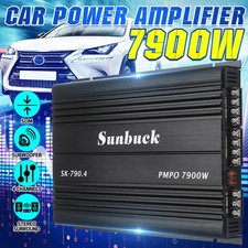 New 4-Channel 12V Car Power Amplifier Digital Stereo Surround Passive Subwoofer
