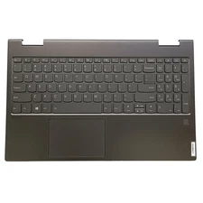 Replacement Laptop Upper Case Palmrest Blacklit Keyboard Touchpad Assembly Pa...
