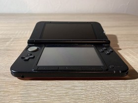 7241 Nintendo 3DS LL Red Black Good Condition TESTED