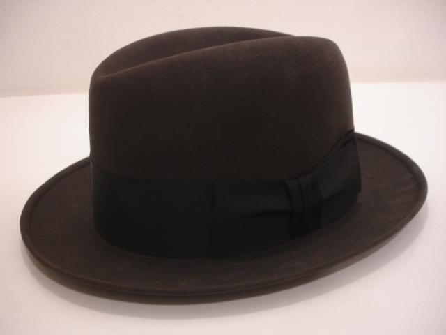 Vtg 1950's USA Men's sz 7 1/4 Dobbs Twenty Felt Hat Fifth Avenue New York + Box