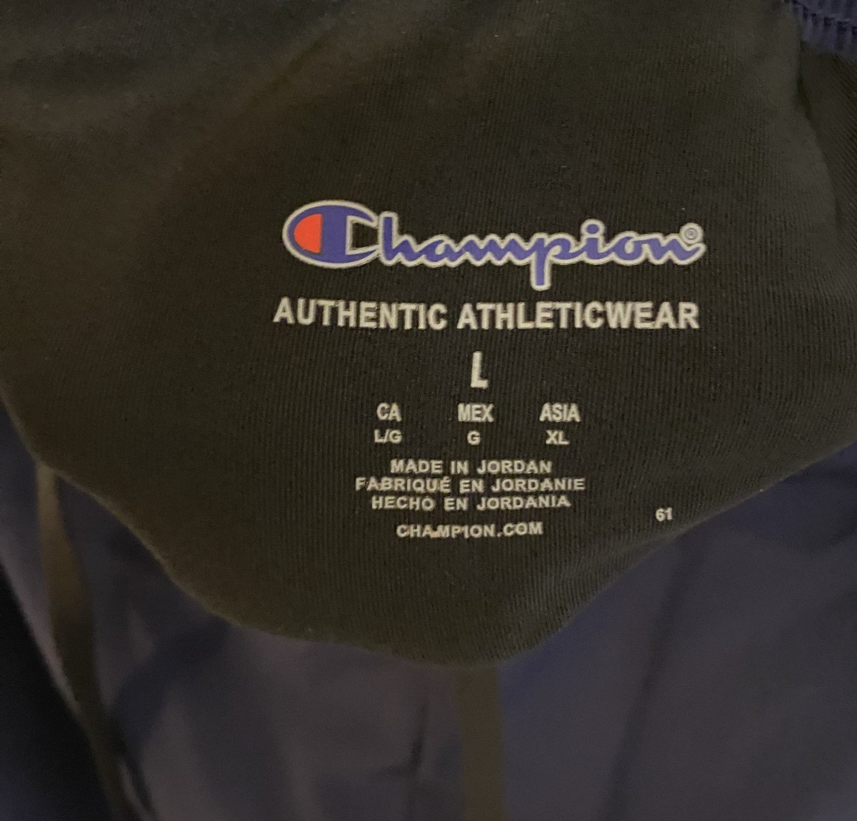 *LARGE* Champion Running Performance Navy Blue Fu… - image 3