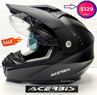 NEW ACERBIS Road/ Off Road/Adventure Motorcycle Flip Helmet LARGE black ATV MX