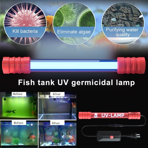 Aquarium Submersible UV Light Sterilizer Pond Fish Tank Germicidal Clean Lamp US - Picture 4 of 23