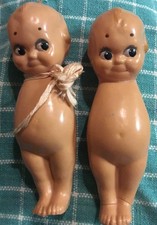 Antq. 2, 4.75 Kewpie Style Celluloid Dolls/1 Needs Arms Attached;1Without Arms