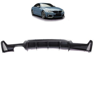 Heckstoßstange Diffusor Carbon Look passend für BMW 4er F32 F33 F36 M-Paket