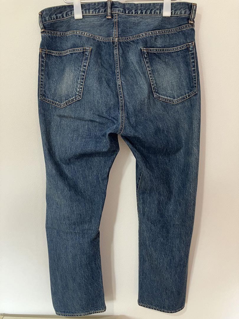 アプレッセ　apresse 38 A.Presse 24S Washed Denim Wide Pants Size 38 Indigo Men's