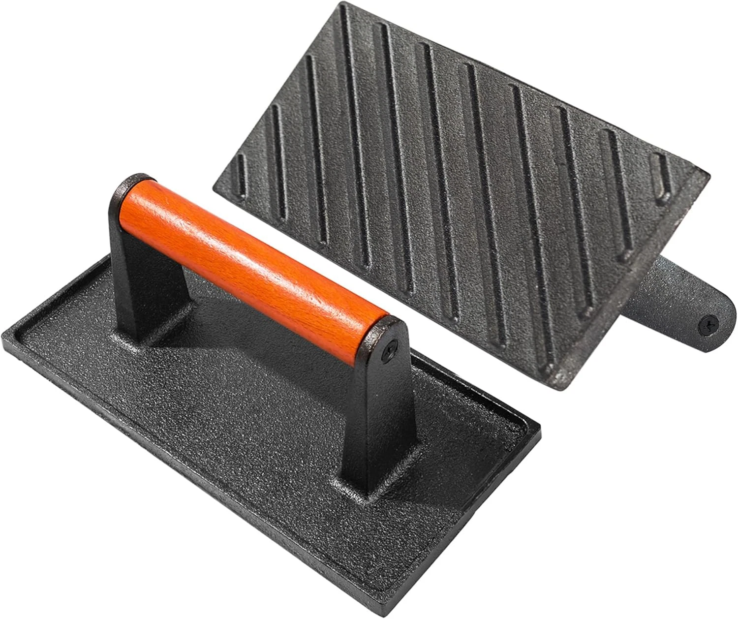 Cast Iron Grill Press, 8.5 X 4.1 Inch, 2.6 Lbs, Burger and Sandwich Press
Opens in a new window or t