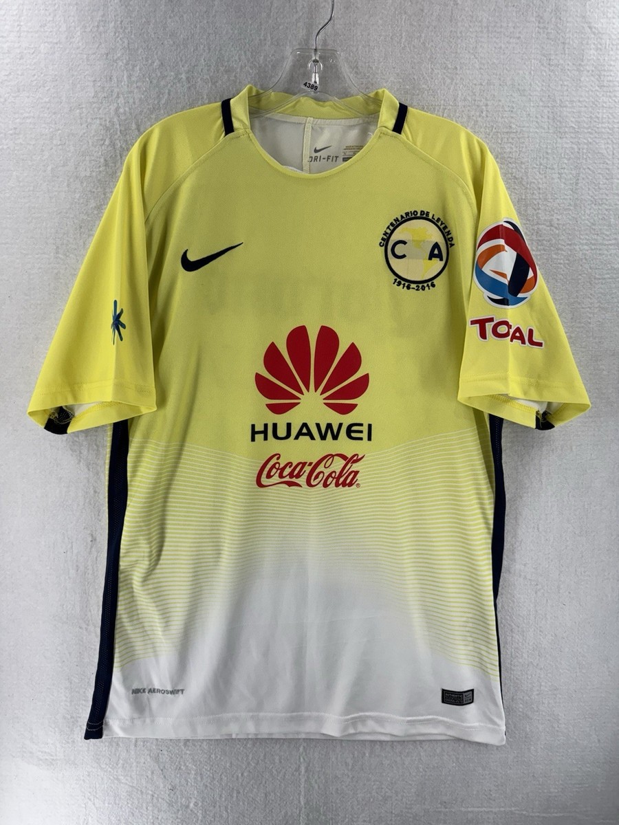 Club America Mens XL Nike Centenario de Leyenda Home Jersey Oribe