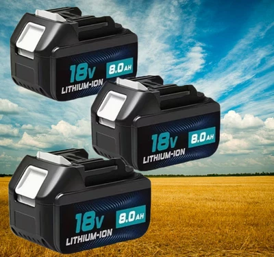 for makita 18V Lithium-Ion 6.0/8.0Ah Batteries BL1860B, BL1820, BL1830B, BL1840B