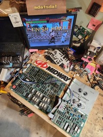 MORTAL KOMBAT 1 PCB JAMMA ARCADE BOARD SET 5.0 REV WORKING!!! (T-UNIT) MIDWAY