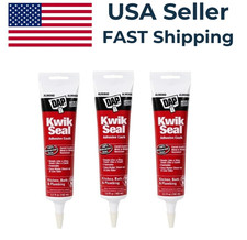 3 Pack - Dap Kwik Seal Almond Kitchen, Bath  Plumbing Adhesive Caulk 5.5 oz
