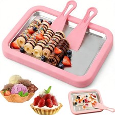 Rolled Ice Cream Maker At-Home Rolled Ice Cream Maker Kit Easily Make Your Own