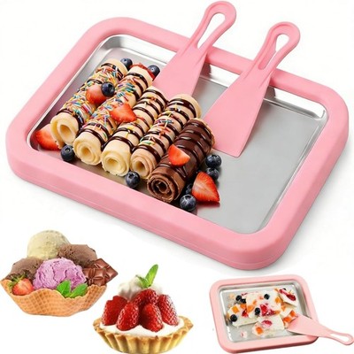 Rolled Ice Cream Maker At-Home Rolled Ice Cream Maker Kit Easily Make Your Own