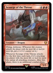 Scourge of the Throne 225 LTC Commander: The Lord of the Rings: Tales of Middle-earth Mythic