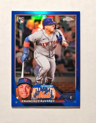 Francisco Alvarez 2023 Topps Chrome RC 203 Rookie BLUE REFRACTOR 125/150 z21