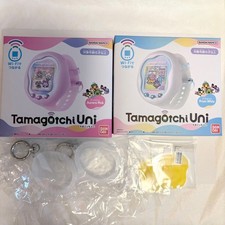 Bandai Tamagotchi Uni Prism White Aurora Pink Set Bandai Limited Japan w/Bonus