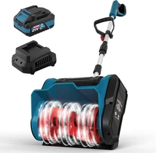 Cordless Snow Shovel Rake, 21V 12-Inch Brushless Snow Blower with 4.0Ah Battery 