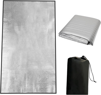 Alu Isomatte Schaummatten, Aluminium Isomatte Camping, Ultraleichte Thermomatte 