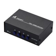 New 4 Port VGA Switch Video Selector Switcher 4 In 1 Out VGA Switcher Box