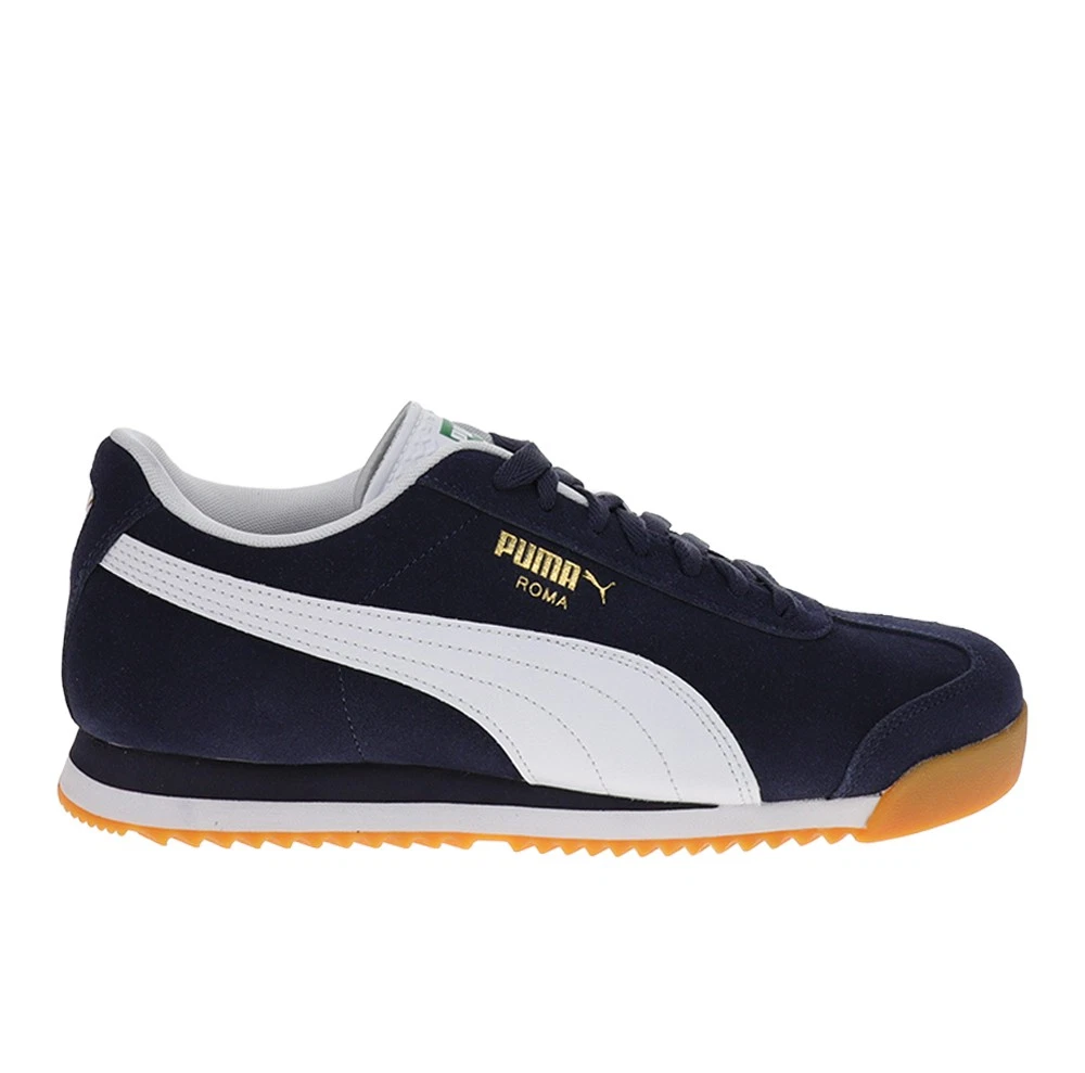 PUMA Roma Pitch Lace Up Mens Blue Sneakers Casual Shoes 40342201