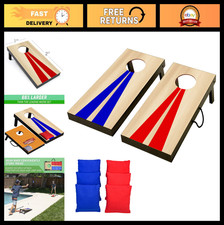 Portable Cornhole Set 2ft x 1ft - Includes 6 Bean Bags 2 Boards - Indoor/Outdo