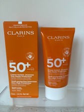 Clarins SPF50 Youth-Protecting Sunscreen for Body 75ml New & Sealed In Box