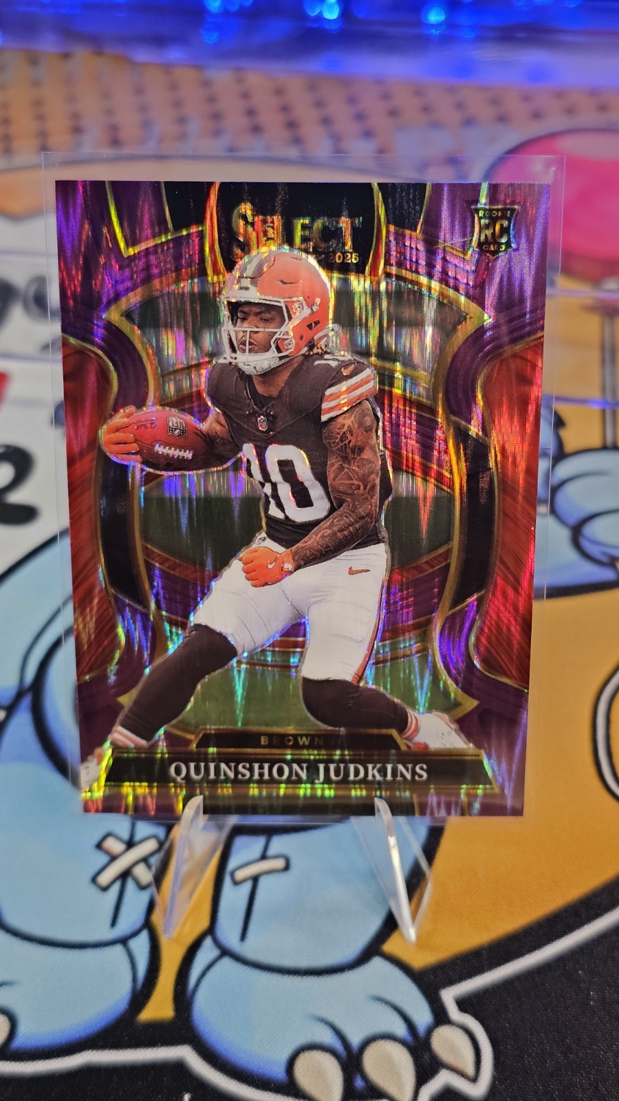 QUINSHON JUDKINS BROWNS 2025 SELECT CONCOURSE PURPLE SHOCK PRIZM ROOKIE RC /699
