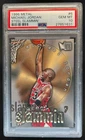 1996 Skybox Metal Michael Jordan Steel Slammin' #6 Bulls PSA 10