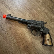 Vintage MORDT Cap Gun Dart Shooter with Celluloid Grip Inserts 1930s RARE - READ