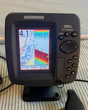 Humminbird 385cxi GPS/Sonar Echolot Fischfinder mit Geber und Geberstange