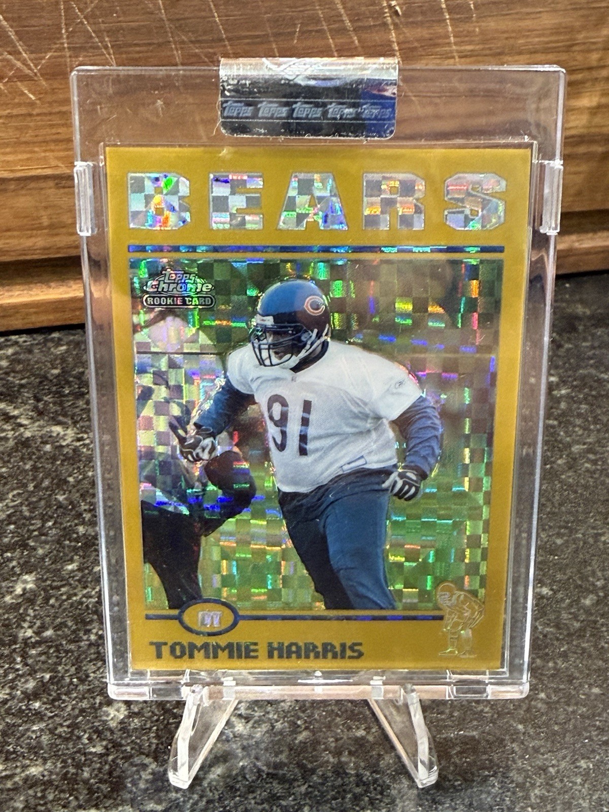 Tommie Harris Topps Chrome #212 Gold Xfractor