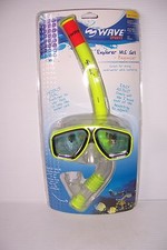 WAVE SPORTS EXPLORER MASK  SNORKEL SET POOL OCEAN LAKE SWIMMING DIVING NEW 