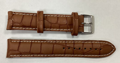 Bracelet De Montre En Cuir Marron 18 Mm - Occasion, Pour Remplacer Une Bande Usée