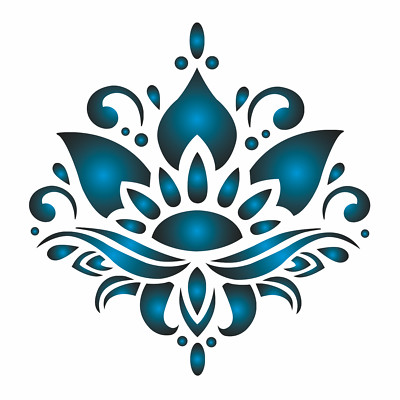 Mandala Lotus Flower STENCIL Peace Tranquility Yoga Decor DIY Craft Signs Joanie