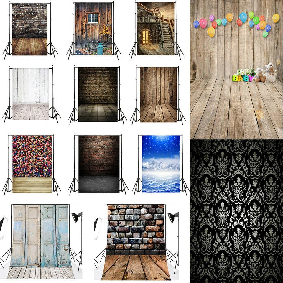 3x5FT 5x7FT Photography Backdrop Vinyl+Cloth Studio Photo Background Material US - Image 2 of 4