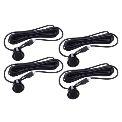 4pcs Bumper Reverse Back Up Parking Sensor w/ 250cm Cable 18.5mm