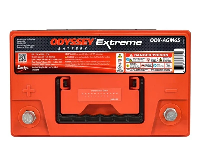 Batería Odyssey 65-PC1750T Extreme AGM Batería para Camiones & Resistente Foto 3 de 3