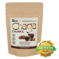 Siberian Chaga Mushroom Chunks Wild Harvested