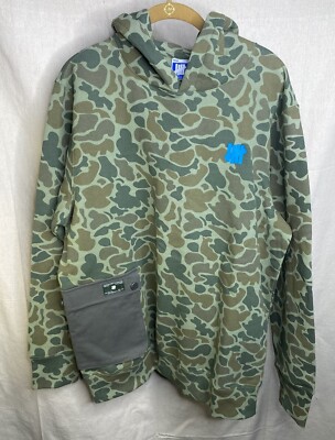 Sweat à Capuche AWD Green Camo – Pêche/Outdoor – Unisexe Taille M – Neuf