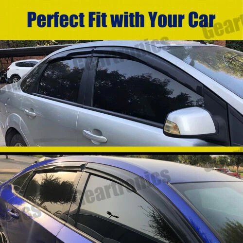 For Honda Accord 2008-2012 JDM Mugen Style Side Window Vent Visor Rain Guards - Изображение 3 из 4