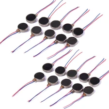 DC3V Pager Cell Phone Mobile Coin Flat Vibrating Vibration Micro Motor 10/20Pcs