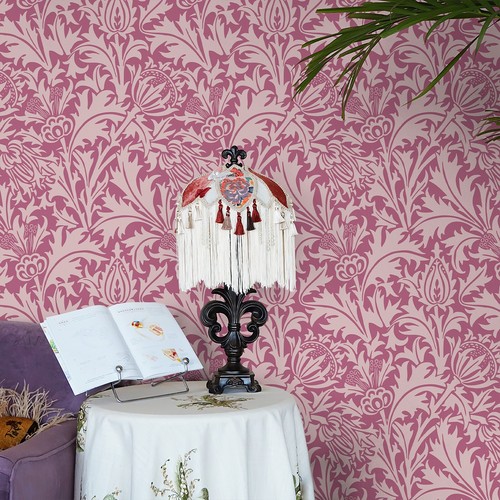 William Morris Floral Peel and Stick Wallpaper Removable Contact Paper - Picture 6 of 15