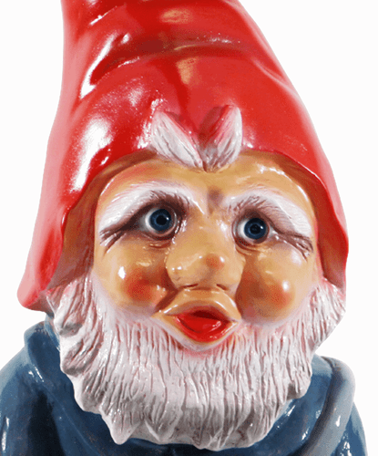 Gartenzwerg Deko Garten Figur Zwerg Feuerwehrmann stehend aus Kunststoff H 46 cm - Bild 2 von 5