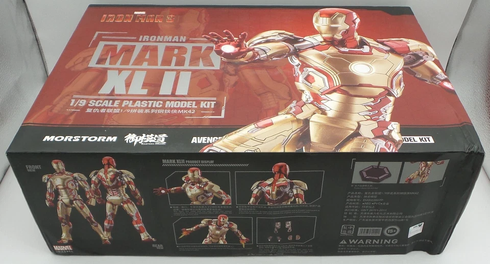 Morstorm Marvel Iron Man 3 MK42 1/9 Scale Plastic Model Kit OPEN - F006 - Image 2 of 4