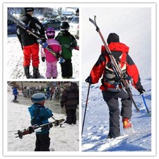 Outdoor Adjustable Carrier Ski Pole Shoulder Sling for Skiboard Carry Strap Belt