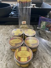 Chesapeake Bay Candle 5 High Fragrance Filled Tins Hand Poured 2.29 Oz Each